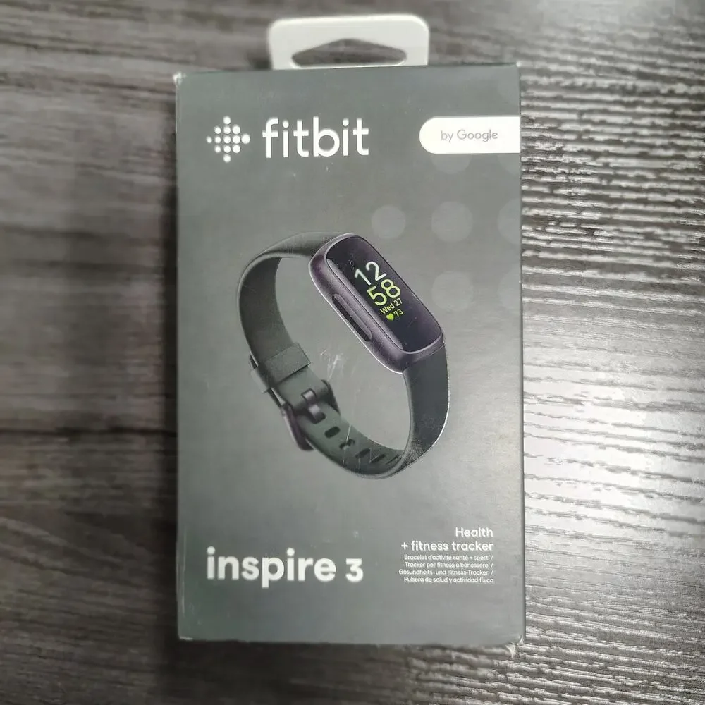 New Google Fitbit Inspire 3 Midnight Zen/Black Small and Large Bands Fast Ship